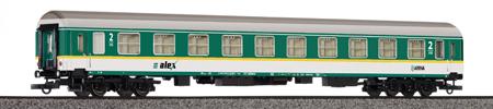 Passenger car 2nd class "alex" type Halberstadt<br /><a href='images/pictures/Sachsenmodelle/74750.jpg' target='_blank'>Full size image</a>